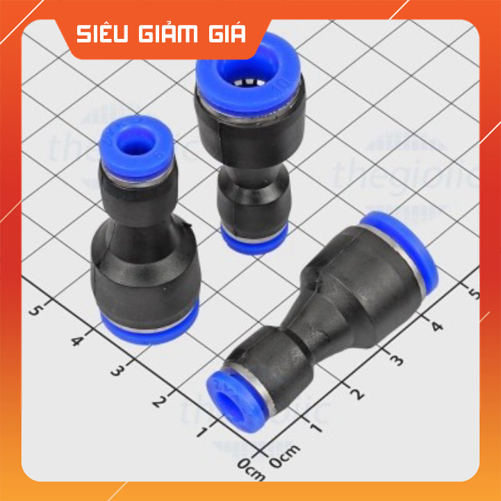 [5 Cái]- PG10-6 Đầu Nối Khí Nén Ống 10-6mm SmartFix Linh Kiện