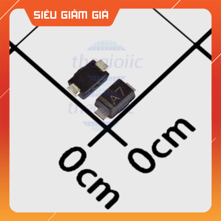 [50 Cái]- 1N4007W-A7 Diode Chỉnh Lưu 1A 1KV SOD-123 SmartFix Linh Kiện