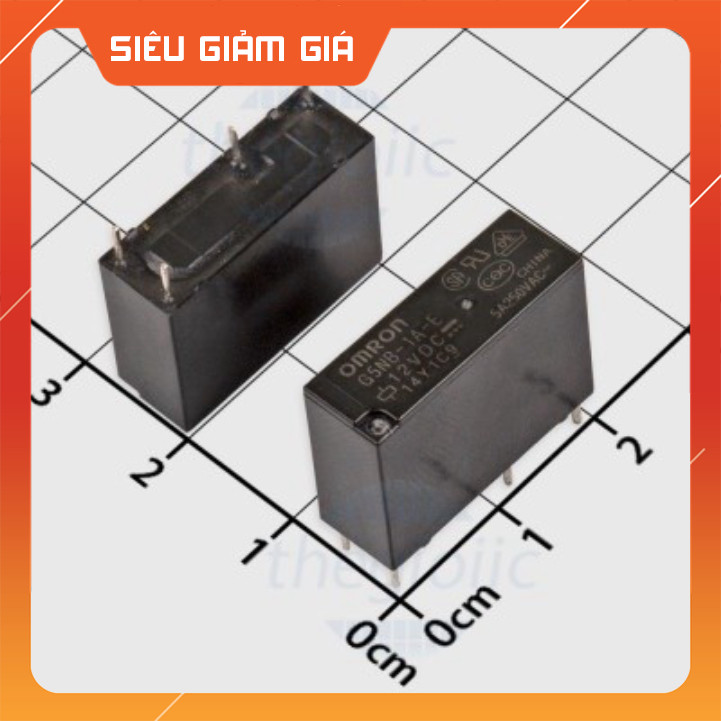 [2 Cái]- G5NB-1A-E-12VDC Rơ Le 12VDC 5A SPST-NO 4 Chân SmartFix Linh Kiện
