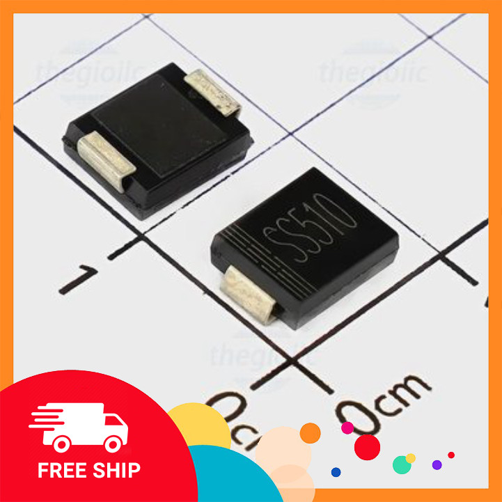 [10 Cái]- SS510 SMC Schottky Barrier Diodes 100V 5A Điện Tử Tín Phát