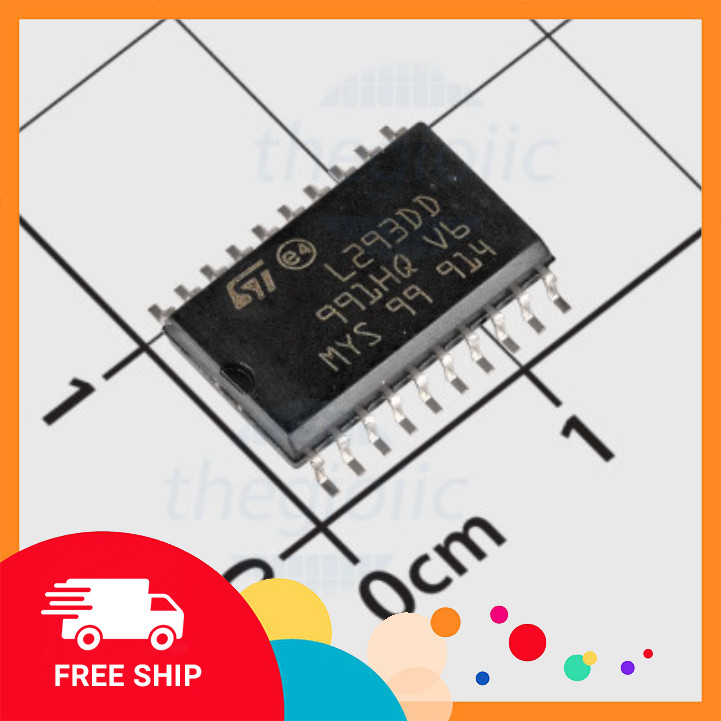 L293DD IC Điều Khiển Động Cơ Có Chổi Than 36V 600mA 20-SOIC Điện Tử Tín Phát