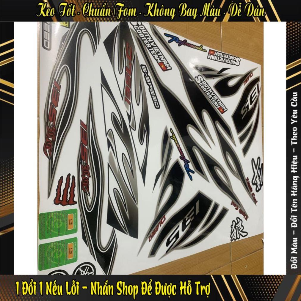 Tem exciter 135 - 50 trắng đen lửa