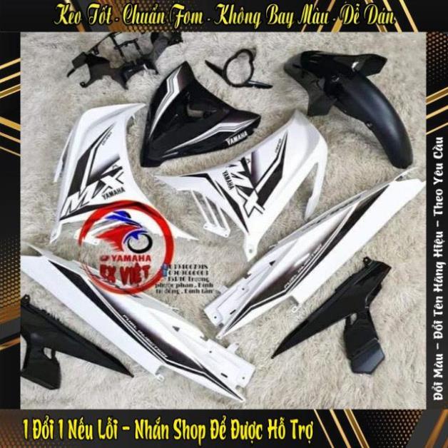 Tem exciter 50-135 MX king trắng đen