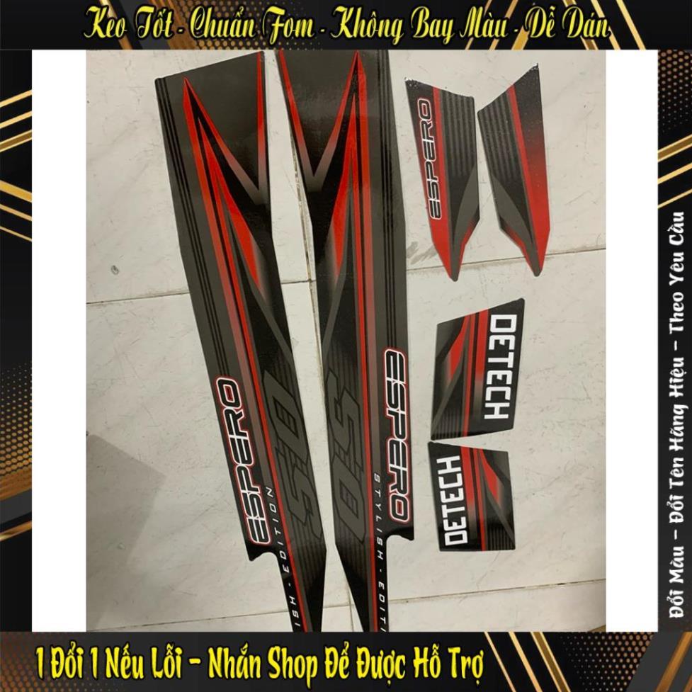 Tem sirius 50 cc xám đỏ đen, sirius espero 50