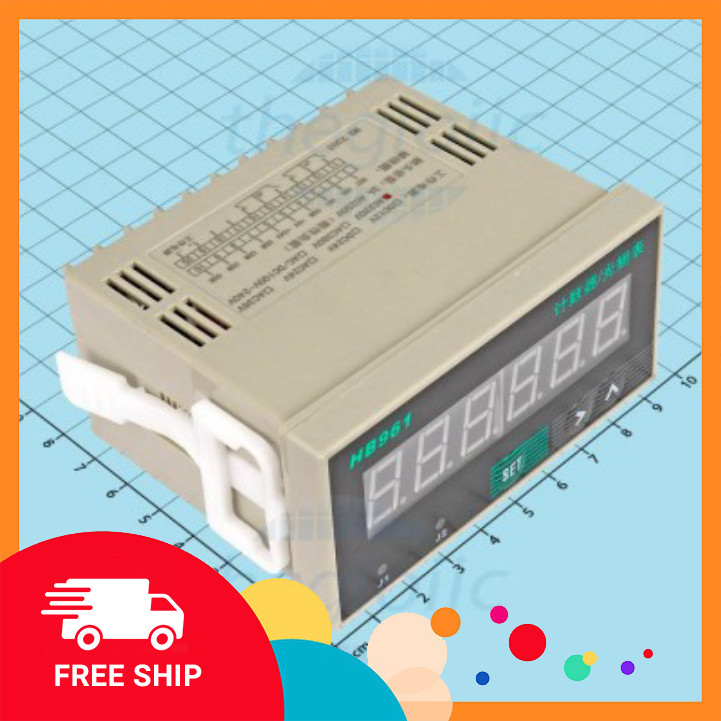 HB961-W Máy Đếm Xung 6 Số 220V Điện Tử Tín Phát