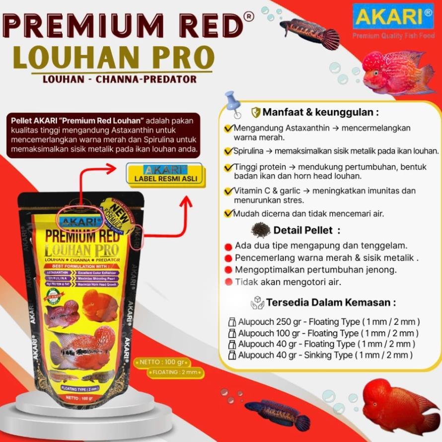 Cám AKARI Yellow | Hỗ Trợ Tăng Sắc Tố Vàng Cho Cá Cảnh, Cá Lóc, La Hán