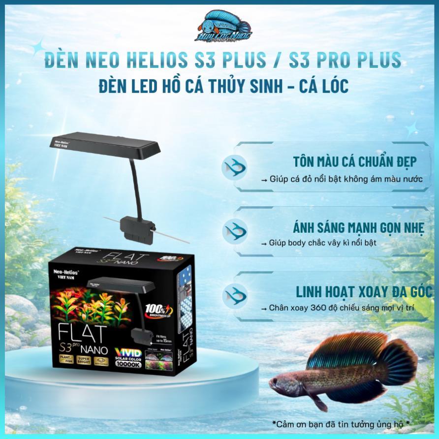 Đèn NEO HELIOS S3 Plus / S3 Pro Plus – Đèn LED Hồ Cá Thủy Sinh, Cá Lóc Cao Cấp