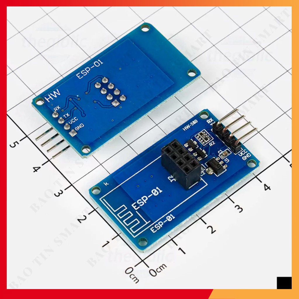 ESP-01 Đế Ra Chân Giao Tiếp UART ESP8266 Shop ekit.vn
