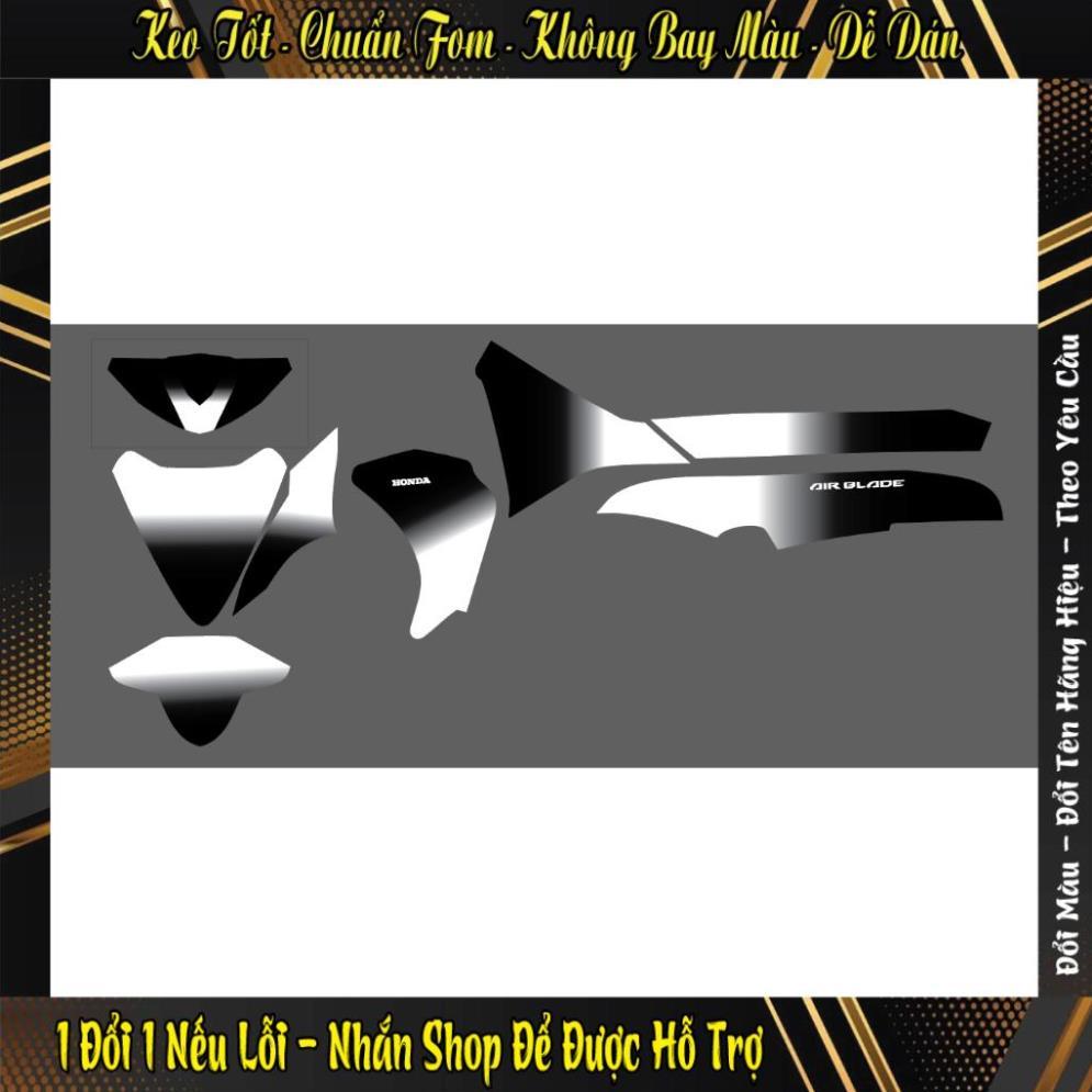 Tem trùm xe ab 2011 - 2012 trắng đen