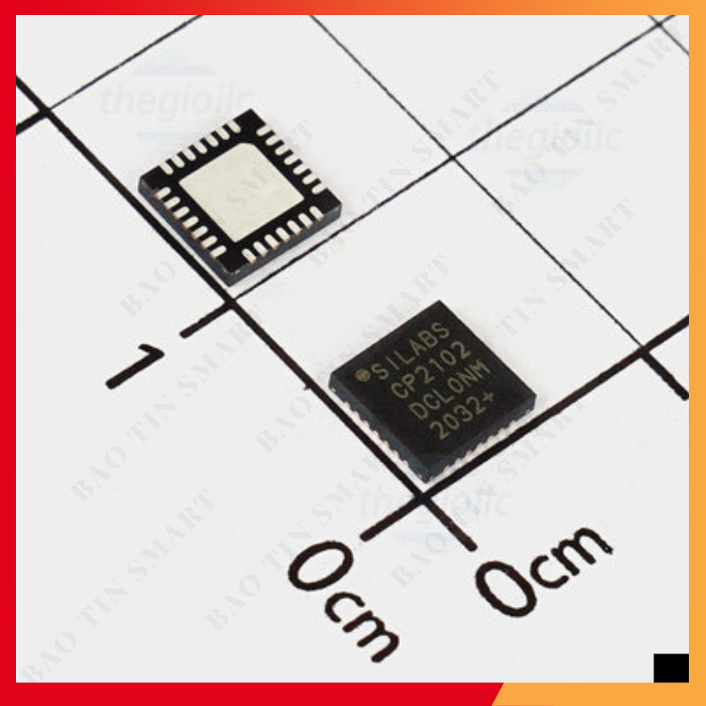 CP2102 IC USB Controller 12Mbps 28-QFN Shop ekit.vn