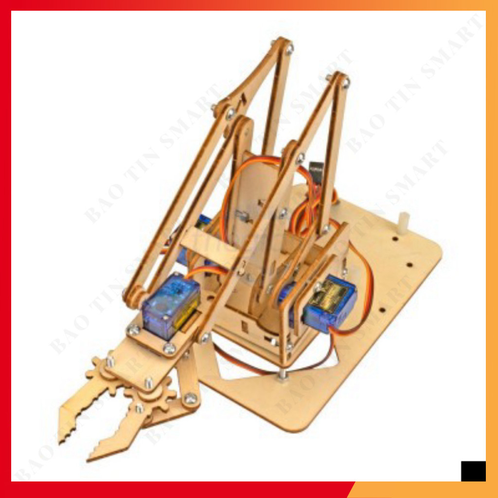 Khung Cánh Tay Robot 4 Bậc Tự Do, Tự Lắp Shop ekit.vn