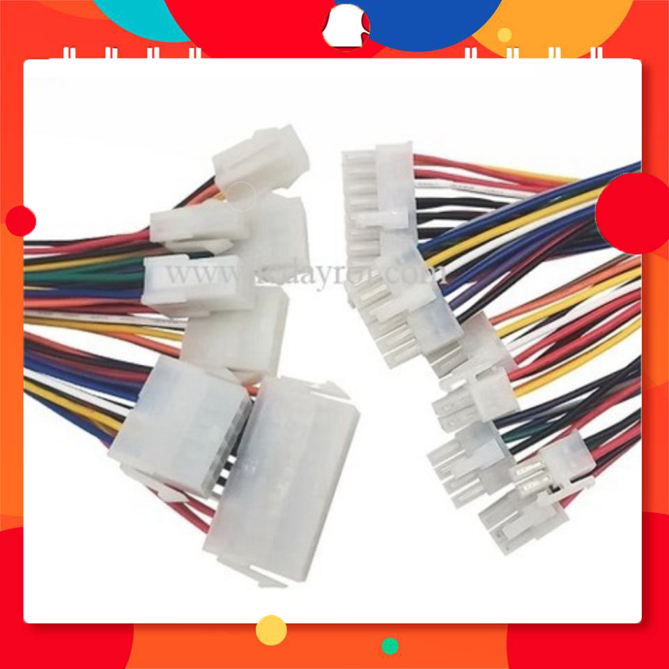 Dây jack nối 5557 5559 2x6P 18AWG (1 cặp) TechParts Việt