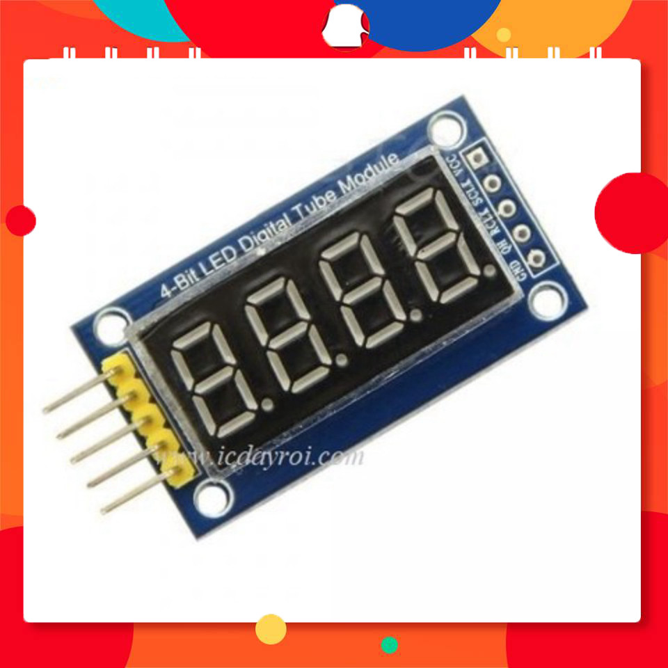 Module hiển thị 4 led 7 đoạn 74HC595 TechParts Việt