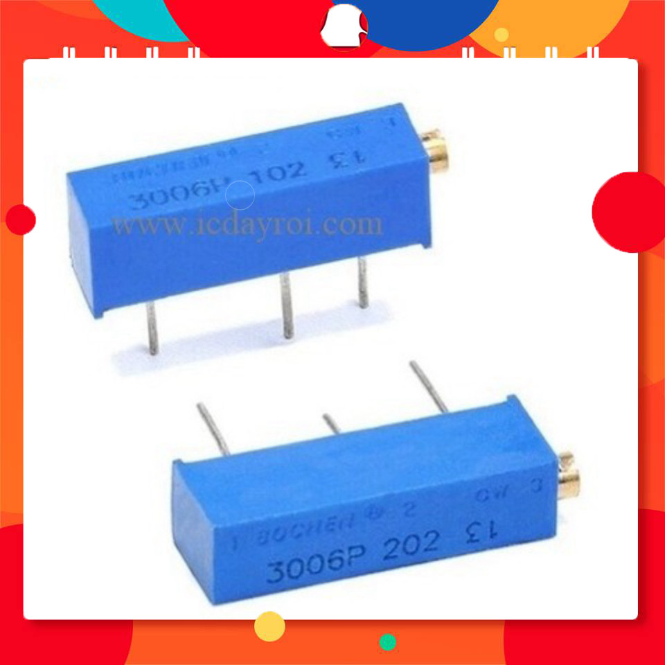 Biến trở tinh chỉnh ngang 3006P-102 1_x0008_K TechParts Việt