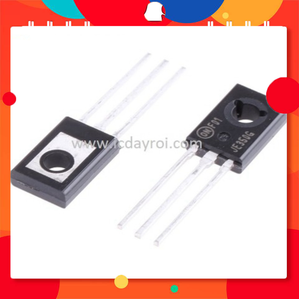 [2 Cái]- Transistor PNP MJE350G 300V 0.5A TO-126-3 TechParts Việt