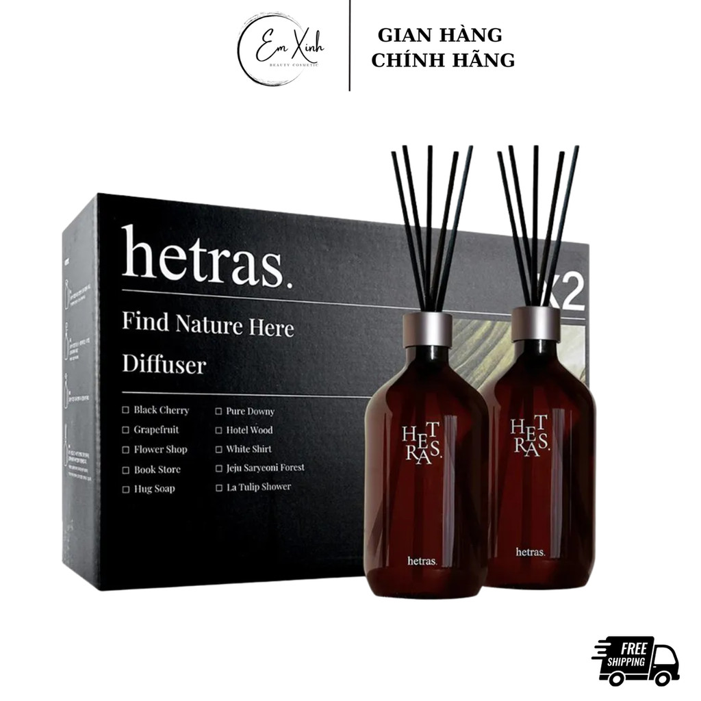 Tinh dầu thơm phòng khuếch tán HETRAS Premium Diffuser | Hotel Wood No.07