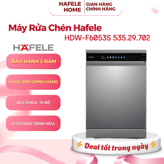 Máy Rửa Chén Độc Lập Hafele HDW-F6053S 535.29.702 – 15 Bộ – Thiết Kế 3 Tầng Khay Linh Hoạt – EEH