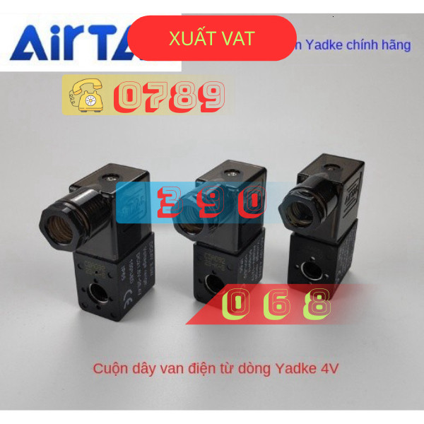 Cuộn Dây Van Điện Từ 4v110-06 4v210-08  AC220V DC24V