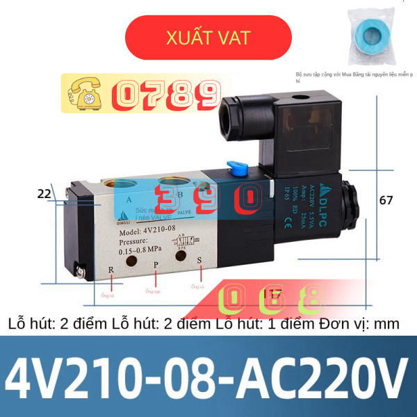 Van Điện Từ 4v210-08  4v310-10  4v230c-08ac220v