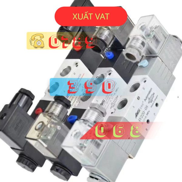 Van Điện Từ 4v220-08 4v320-10 2v420-15  220V 24V