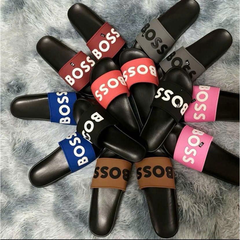 Dép Nam BOSS 3 màu Đỏ, Đen, Xám nhiều lựa chọn hợp thời trang