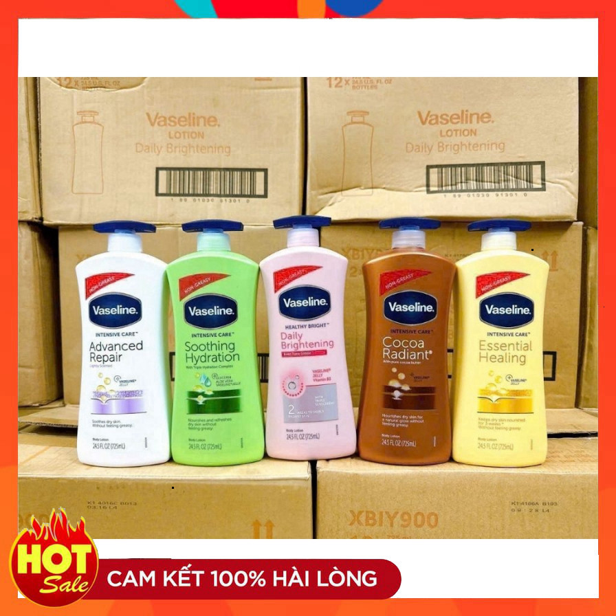 Sữa Dưỡng Thể Vaseline Mỹ Healthy Bright Daily Brightening - 725ml