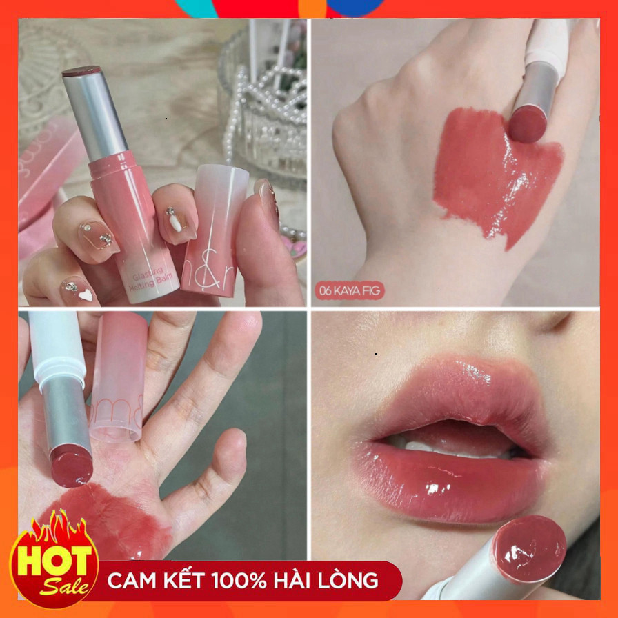 Son Dưỡng Thuần Chay Romand Glasting Melting Balm 06 Kaya Fig Màu hồng đỏ đất
