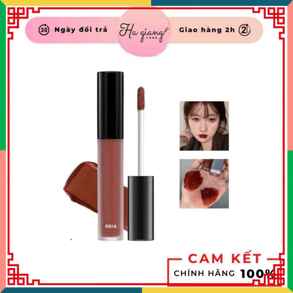 Son Kem Lì Bbia 39 Last Velvet Lip Tint Slcarle Pink - Đỏ Nâu Cacao