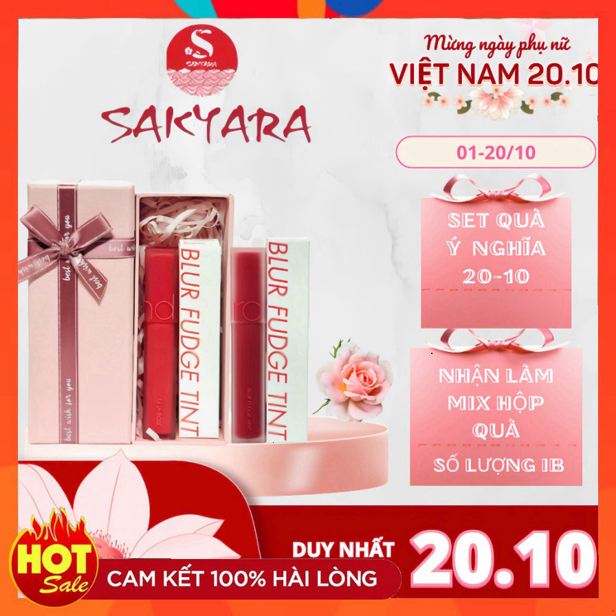 ( SÉT QUÀ 20/10 MIX SON ) Son Kem Romand Blur Fudge Tint 03-04 -08 5g cho đôi môi mịn mượt Hàn Quốc