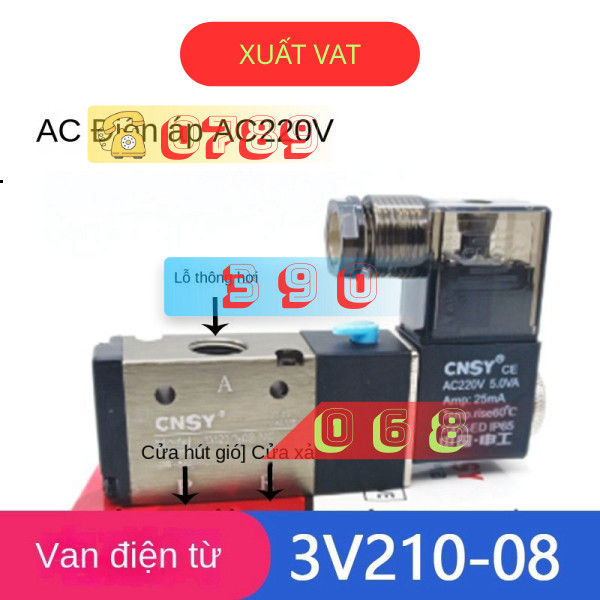 Van Điện Từ  3v210-08-nc  3v310-10/3v410-15/3v110-06
