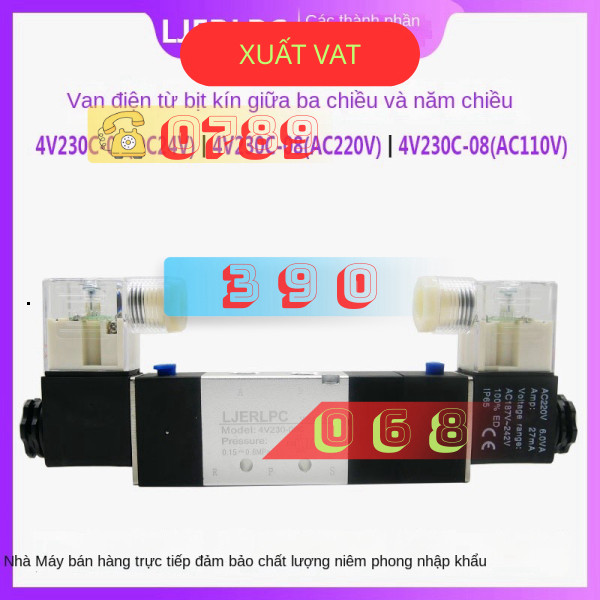 Van  Điện Từ 4v230c-08 DC24V/AC220V