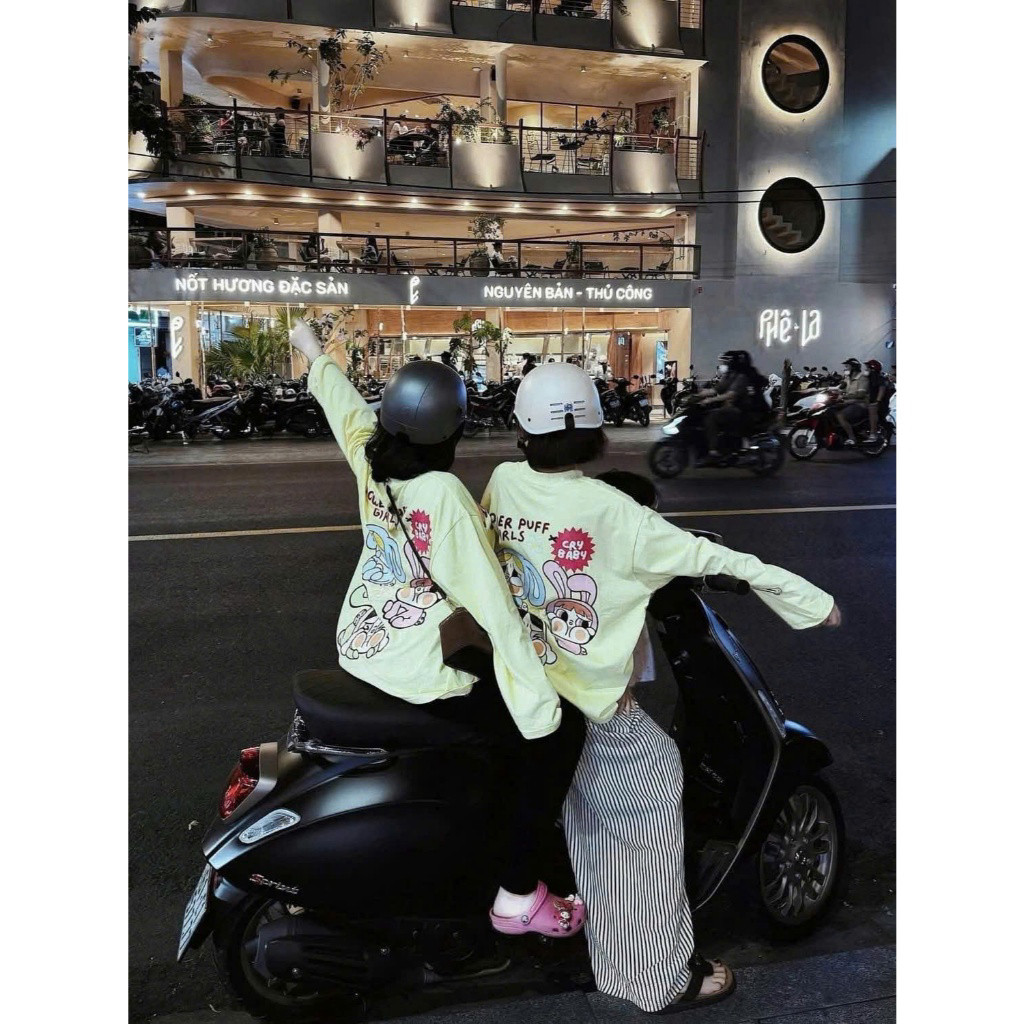 [HỎA  TỐC 4H] [POWERPUFF GIRLS] Áo Thun Tay Dài Long Sleeve Form Boxy chất 100% Cotton phông tay lỡ 