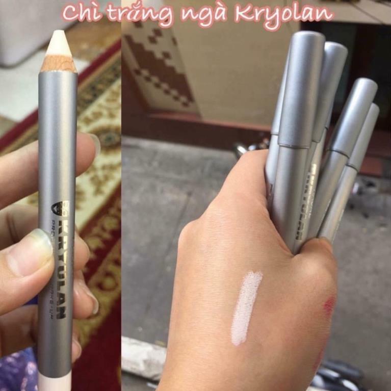 (Chiinbeauty) Có sẵn - Chì trắng Kryolan Kajal Pencil (Auth 100%)