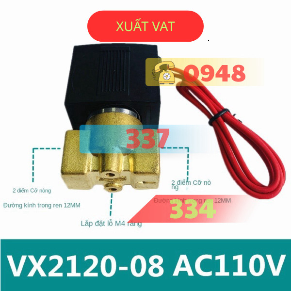 Van Điện Từ VX2120-X64 VX2120-08 Ac220vdc24v