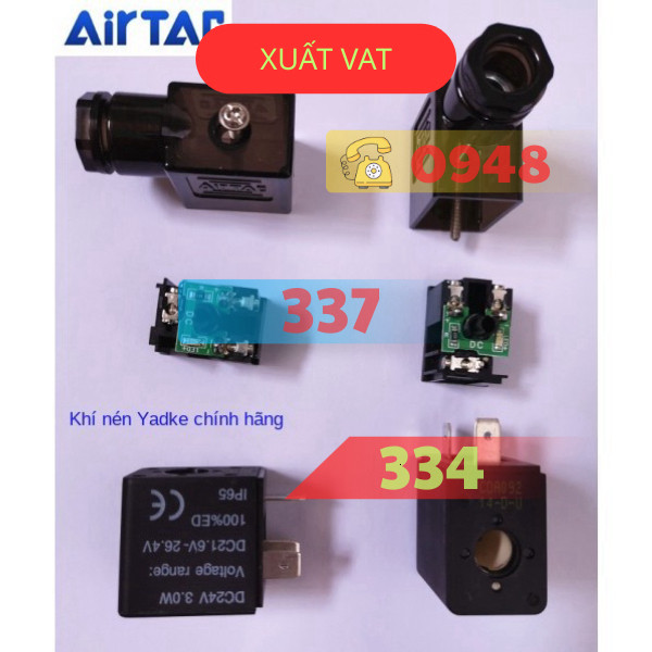 Cuộn Dây Van Điện Từ 4v110-06 4v210-08  AC220V DC24V