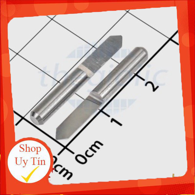[2 Cái]- NJ3.9003 Dao Khắc 3D CNC 90 Độ, Tip 0.3mm, Dài 25mm Giang Tech Hub