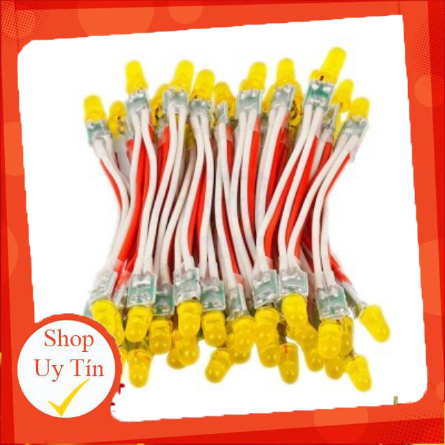 Led Ruồi Liền Dây 5mm 5V 0.02W Màu Vàng Giang Tech Hub
