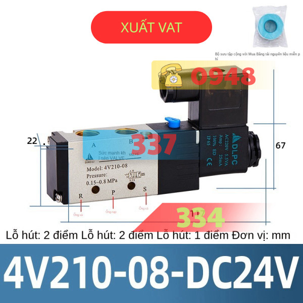 Van Điện Từ 4v210-08  4v310-10  4v230c-08ac220v