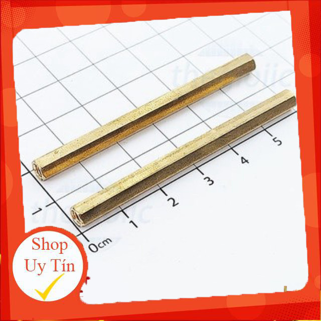 [3 Cái]- Trụ Đồng HEX-M3 Cái-Cái Dài 60mm Giang Tech Hub