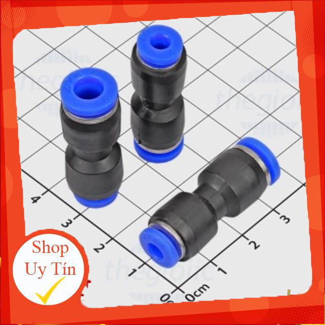 [10 Cái]- PG6-4 Đầu Nối Khí Nén Ống 6-4mm Giang Tech Hub