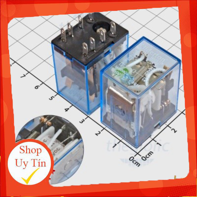 HH52P MY2NJ Rơ Le Trung Gian 24VDC 5A DPDT 8 Chân Giang Tech Hub