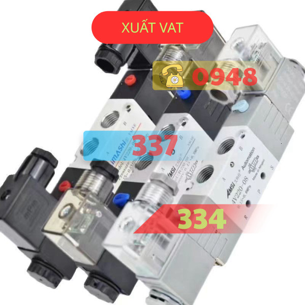 Van Điện Từ 4v220-08 4v320-10 2v420-15  220V 24V