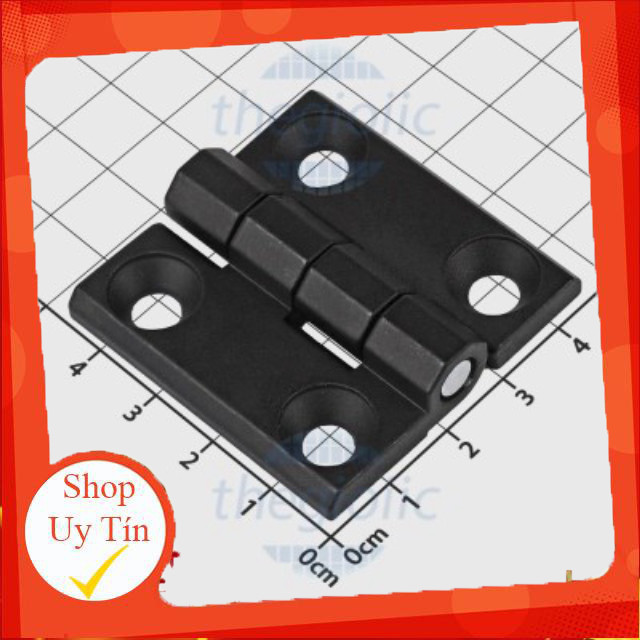 HL050-2 Bản Lề Tủ Điện Màu Đen 46x46mm Giang Tech Hub