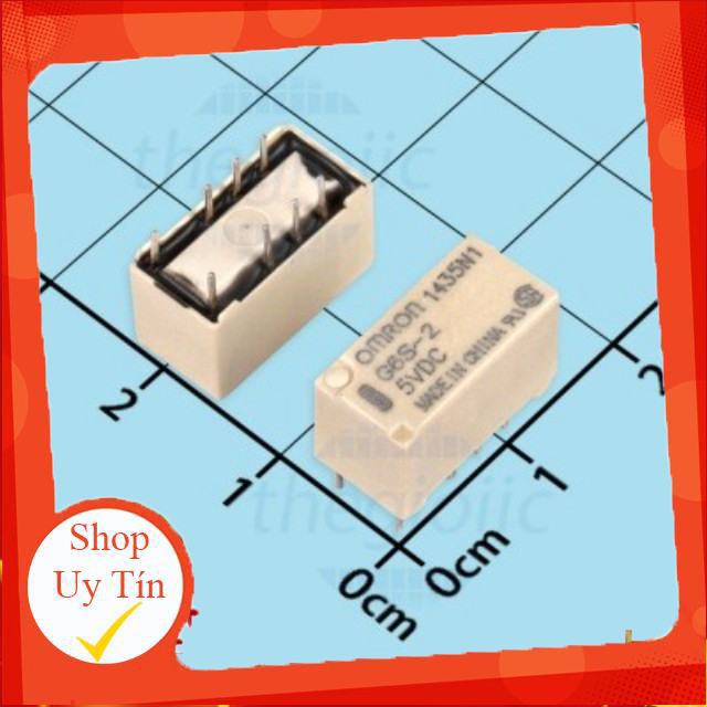 G6S-2-DC5 Rơ Le 5VDC 2A DPDT 8 Chân Giang Tech Hub