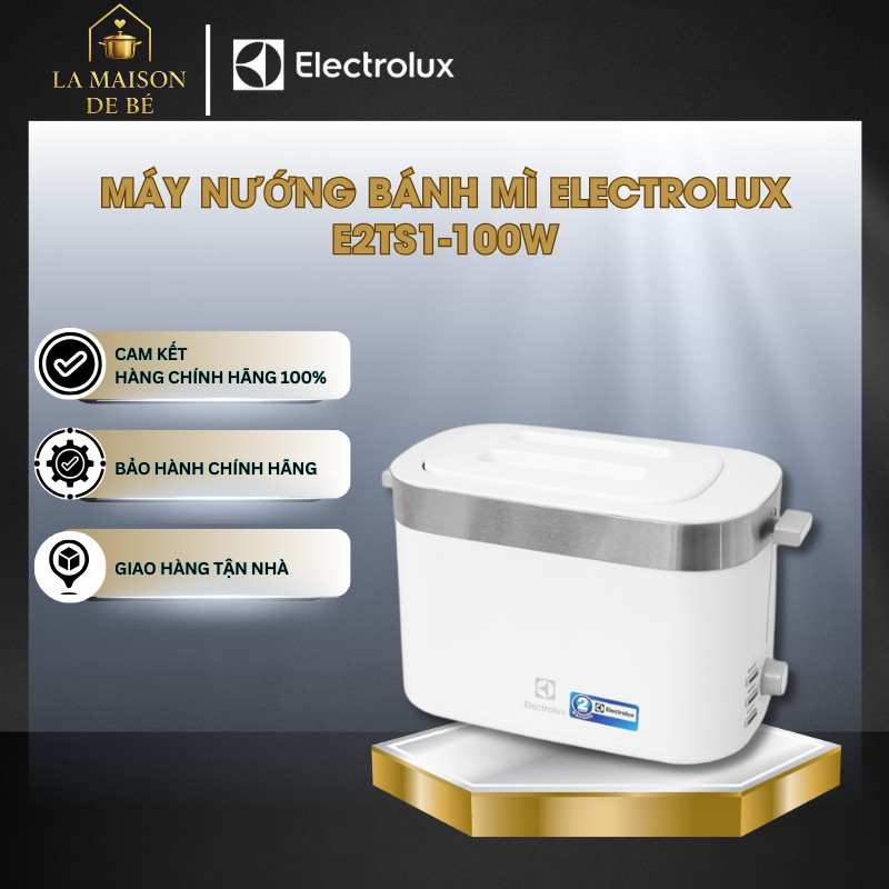 Máy Nướng Bánh Mì Electrolux E2TS1-100W - Công Suất Mạnh Mẽ - Làm Nóng Nhanh – LMS