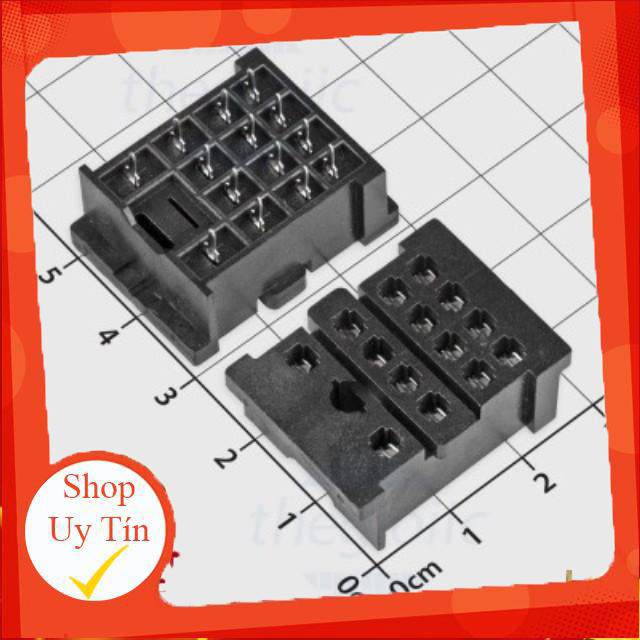 [3 Cái]- PYF14-02 Đế Relay HH54P MY4N H3Y-4 14 Chân Giang Tech Hub