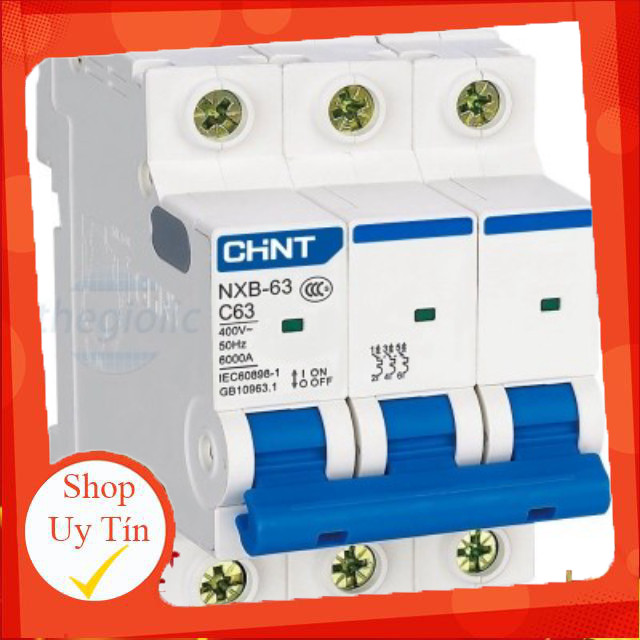 NXB-63 3P C63 6kA Aptomat MCB CHiNT 3 Cực 63A Giang Tech Hub