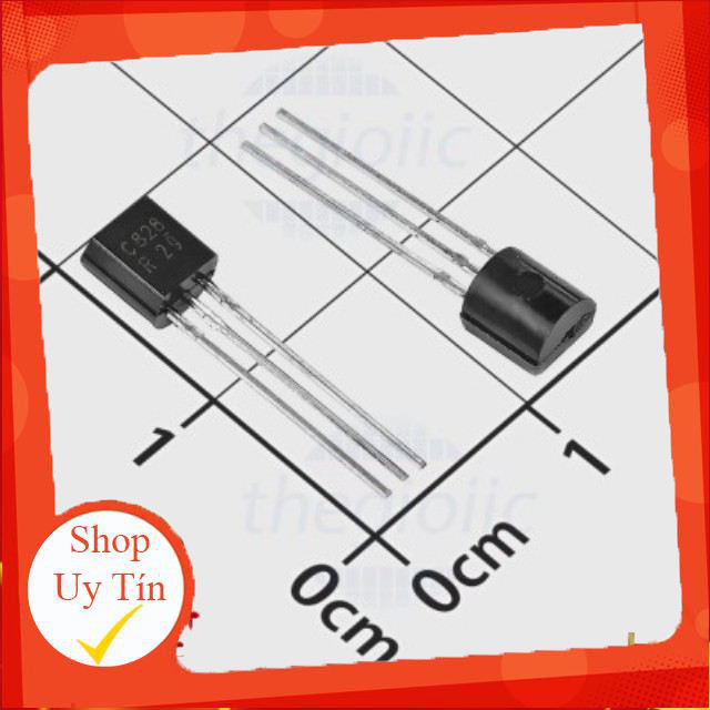 [50 Cái]- C828 Transistor NPN 25V 0.1A 3 Chân TO-92 Giang Tech Hub