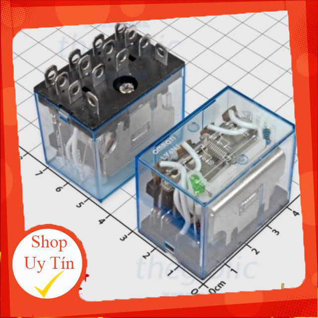 LY4NJ-DC24 Rơ Le Trung Gian 24VDC 10A 4PDT 14 Chân Giang Tech Hub