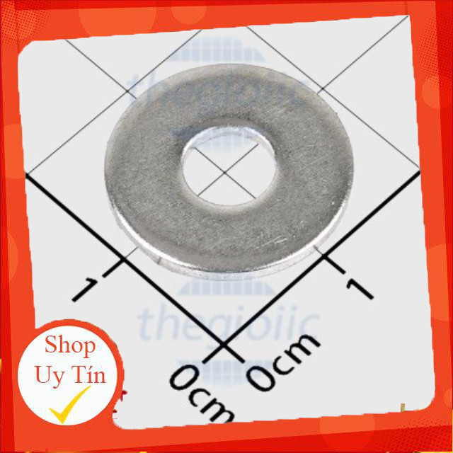 [20 Cái]- Long Đền Kín M6 x 18mm Dày 1.5mm Inox 201 Giang Tech Hub